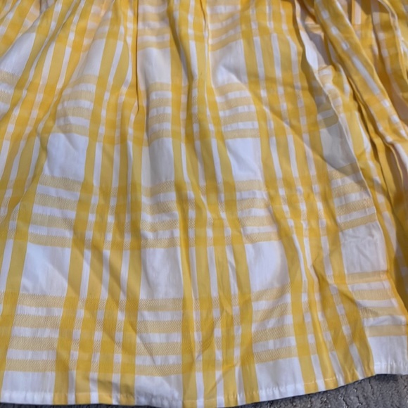 MOTHERHOOD MATERNITY YELLOW & white maternity top size medium - Picture 4 of 6